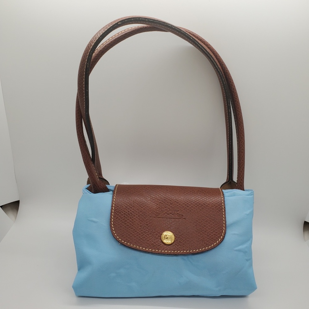 Small Longchamp Tote - Light Blue